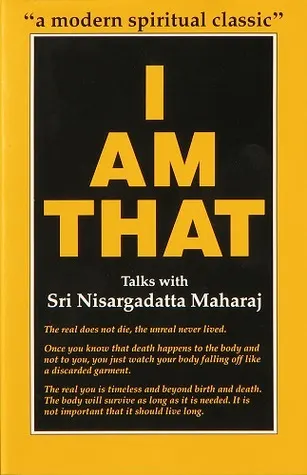Cover of I Am That: Talks with Sri Nisargadatta Maharaj