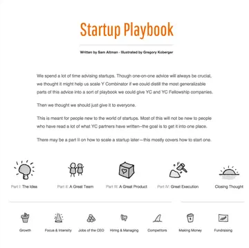 Cover of Startup Playbook